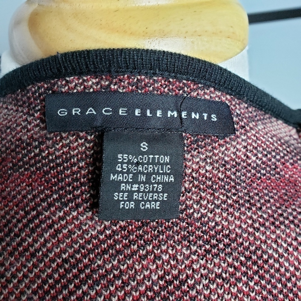 Grace Elements Fringe Front Aztec Open Cardigan - image 4